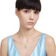 Колье SWAROVSKI «Лебедь» (Голубой лебедь), женский подарок на день рождения для девушки, женское украшение 5660594 - изображение 3