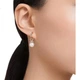 Серьги-гвоздики SWAROVSKI жемчужные 5669524 - изображение 3