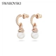 Серьги-гвоздики SWAROVSKI жемчужные 5669524 - изображение 6