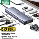 Док-станція розширення UGREEN Type-C, концентратор USB-C на HDMI Thunderbolt 4, дзеркальне відображення екрана 60 Гц, адаптер мережевого кабелю, зчитувач карт пам'яті, універсальний для Apple MacBook Air/Huawei Lenovo - изображение 2