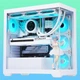 Геймерський корпус SAMA Illusion White, панорамний огляд 270°/двостороннє скло/швидкознімний дизайн/підтримка материнських плат ATX/підтримка водяного охолодження 360 мм/10 позицій для вентиляторів - зображення 4