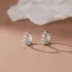 Серьги-гвоздики Dijing Wheat из серебра 925 пробы, женские, в виде колец, элегантные аксессуары для ушей, зажимы для ушей, рождественский подарок. - изображение 8