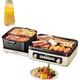 Электрический гриль-кастрюля Bear Electric Hot Pot, многофункциональный складной гриль-кастрюля для домашнего использования, подходит для 5-8 человек, сковорода для жарки рыбы E22W1, штабелируемая кастрюля, молодежное издание. - изображение 1