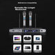 Микрофон беспроводной SANSUI H2S, ручной, с двумя микрофонами, профессиональный - изображение 6