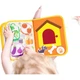 Jollybaby Чарівна книжка-липучка на липучці, стійка до розривів, дитяча жувальна міцна іграшка, дитяча іграшка-подарункова книжка-розрив - фермерське видання - зображення 1