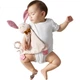Подарунковий набір брязкальця Babycare для новонароджених, дитячі іграшки з хвостиком-брязкальцем, книжка з тканини та лялька - новорічний подарунковий набір з 9 предметів - изображение 2