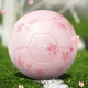 Футбольный мяч Kuangmi Cherry Blossom Pink, размер 5, для подготовки к экзаменам в средней школе, тренировок и соревнований, подарок на день рождения для мальчиков и девочек. - изображение 4