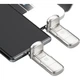 Флеш-накопитель MOVE SPEED 512 ГБ большой емкости, USB 3.2 Type-C, двойной интерфейс для телефонов и компьютеров, резервное копирование с шифрованием по отпечатку пальца, стабильная скорость работы без сбоев, серия Yicun. - изображение 1