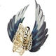 Аксессуары для волос She's Hair Accessories, заколка с вышитыми крыльями птицы ко Дню святого Валентина, заколка-акула для пучка на затылке, подарок на день рождения для девушки. - изображение 2