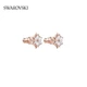 Серьги-гвоздики SWAROVSKI MAGIC «Снежинка», женские серьги и серьги-кольца, подарок на день рождения для женщин, 5627348 - изображение 4