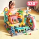 FEELO — игрушка, совместимая с крупными строительными блоками LEGO, подарок на день рождения для мальчиков и девочек, детский домик 1676D-1 - изображение 5