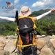 Походный рюкзак CAMEL для мужчин и женщин, рюкзак для треккинга и кемпинга, вместительная многофункциональная дорожная сумка 7S3AC3034A, черный. - изображение 6