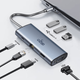 Док-станция расширения Aigo Type-C, USB 3.0-концентратор, адаптер порта Gigabit Ethernet RJ45, конвертер HDMI/VGA, быстрая зарядка PD100 Вт, док-станция расширения USB T07-R (металлический корпус) - изображение 9