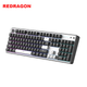 REDRAGON KS104 Механічна клавіатура, бездротова клавіатура, 104-клавішна Bluetooth-клавіатура, комп'ютерна клавіатура, новорічний подарунок, чорно-біла, червоний перемикач - зображення 10