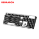 REDRAGON KS104-B Механічна клавіатура, Дротова офісна клавіатура, Комп'ютерна клавіатура, Новорічний подарунок, Чорно-біла, Сині перемикачі - зображення 10