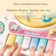 Многофункциональный игровой столик Xinge Baby Toy для новорожденных от 6 до 12 месяцев, музыкальное обучающее пианино, подарок на день рождения. - изображение 6