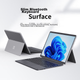 Беспроводная клавиатура BIAZE Bluetooth, совместимая с Microsoft Surface Pro 4/5/6/7, ноутбуком, планшетным ПК 8/9/X, сенсорным экраном, двухцветной подсветкой, ультратонкий корпус цвета мокко. - изображение 3