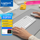 Комплект беспроводной Logitech Pebble 2 Combo Wireless/Bluetooth Off-white - изображение 6