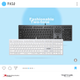 A4TECH FX50, 109-клавішна дротова клавіатура, тонкоплівкова тиха клавіатура, комп'ютерна клавіатура, клавіатура для Mac, офісний друк, гарне відчуття в руці, Fei Shidai, клавіатура з ножицеподібною ніжкою, залізно-сірий колір, дротова - зображення 8