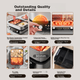 Специализированная электрическая кастрюля Midea Hot Pot, электрическая кастрюля для приготовления пищи, 8 л, многофункциональная кастрюля, двусторонний контроль температуры, съемная многоцелевая кастрюля Hot Pot HGS382712 - изображение 7