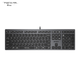 A4TECH FX50, 109-клавішна дротова клавіатура, тонкоплівкова тиха клавіатура, комп'ютерна клавіатура, клавіатура для Mac, офісний друк, гарне відчуття в руці, Fei Shidai, клавіатура з ножицеподібною ніжкою, залізно-сірий колір, дротова - зображення 10