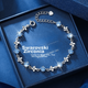 Браслет GLTEN з чистого срібла та цирконієм Swarovski з чотирьохлистою конюшиною для жінок, новий дизайн ювелірних виробів, подарунок на день народження, річницю для дівчини чи дружини - изображение 4