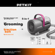 Інструмент для грумінгу домашніх тварин PETKIT (електричний тример на 5 дюймів для котів та собак, багатофункціональна машинка для стрижки волосся для домашнього використання та роликовий валик для видалення ворсу) - зображення 3