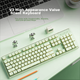 Клавиатура беспроводная EWEADN V3 Silent Wireless/USB Green - изображение 3