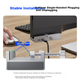 ORICO Type-C Hub, USB 3.0 Hub Expansion Dock, алюмінієвий сплав Clip-On, високошвидкісний подовжувач для настільних комп'ютерів та ноутбуків з портом живлення MH4PC - изображение 2