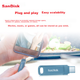 Флеш-накопитель SanDisk 128 ГБ Type-C USB3.2 Dual Drive DDC3 синего цвета, скорость чтения до 400 МБ/с, автоматическое резервное копирование, совместимость с телефонами и компьютерами, двухинтерфейсный накопитель большой емкости. - зображення 5