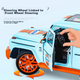 Модель автомобиля Heimanba Mercedes-Benz G63 Gulf Edition в масштабе 1:18, литая под давлением, реалистичная коллекционная оригинальная заводская игрушка для детей. - изображение 7