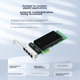 Сетевая карта EB-LINK на базе процессора Intel 82576, гигабитная, четырехпортовая, PCIe X1, 82576-T4, внутренняя проводная сетевая карта для настольных компьютеров E1G44ET. - изображение 8