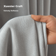 Шторы JD Original Chenille космический серый плотные для спальни и гостиной на крючках 3×2.7м - изображение 2