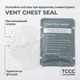 Оклюзійна пов'язка-наліпка Chest Seal вентильована з клапаном торакальна при пнєвмотороксі VENT CHEST SEAL - зображення 1