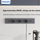 Розетка PHILIPS для поверхневого монтажу, панель вимикача, настінна, безщілинна, рухома, розетка для шини 50 см + 3 адаптери, сірий колір - зображення 4