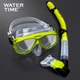 WATERTIME / Комплект снаряжения для дайвинга Shuichuan, включающий маску для подводного плавания, полную сухую трубку, подводный респиратор и плавательные очки. - изображение 2