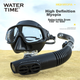 Маска для дайвінгу WATERTIME / Shuichuan, комплект для підводного плавання, повна система для сухого підводного плавання з респіратором, маска для підводного плавання для людей з короткозорістю, 450 градусів - зображення 3