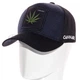 Бейсболка тракер универсальная коттоновая кепка Cannabis Sub21794 L / 57-58 Черный-Т.Синий - изображение 1