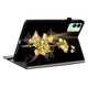 Защитный чехол Deexe Flower для TECNO Megapad 11 - Gold Butterfly Rose - изображение 4
