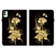 Защитный чехол Deexe Flower для TECNO Megapad 11 - Gold Butterfly Rose - изображение 7