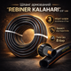 Шланг для поливу REBINER KALAHARI 5/8" 50 м армований посилений для саду, городу та подачі води чорно-помаранчевий - зображення 1