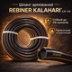 Шланг для поливу REBINER KALAHARI 5/8" 50 м армований посилений для саду, городу та подачі води чорно-помаранчевий - зображення 2