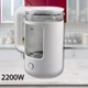 Електрочайник Rainberg RB-2220 2 л 2200 Вт скляний з LED-підсвічуванням, дисковий нагрівальний елемент з нержавіючої сталі, поворотна база 360°, автовідключення, індикатор рівня води, чайник для швидкого кип'ятіння води для дому - зображення 5