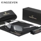 Окуляри комп'ютерні Blue Blocker 45% для чоловіків і жінок KINGSEVEN 520 Black Gray 45 - зображення 1
