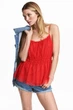 Топ H&M червоний ZYLPY362 M - изображение 1