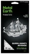 Металевий 3D конструктор "Корабль Помста Королеви Анни", Metal Earth, ICX009 - изображение 7