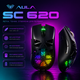 Миша бездротова Aula SC 620 з акумулятором та підсвічуванням 2,4G+Bluetooth Black - зображення 3