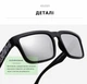 Поляризаційні сонцезахисні окуляри KDEAM Matte Black UV400 – чоловічі окуляри з матовою оправою та футляром, Дзеркальні - изображение 3