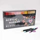 Набір акрилових маркерів 72 кольори Acrylic Marker для скла, дерева, каменю, пластику - зображення 2