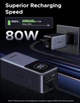 Зовнішній акумулятор павербанк Ugreen Nexode 130W 20000mAh УМБ для ноутбука MacBook Air/Pro, iPad, Starlink Mini, PD3 (PB723), Gray - зображення 4